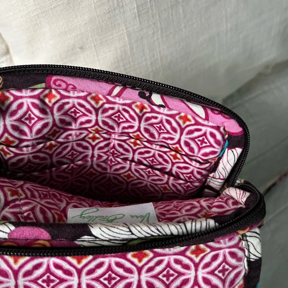 Vera Bradley Pink Floral Quilted Crossbody Bag - Picture 6 of 8